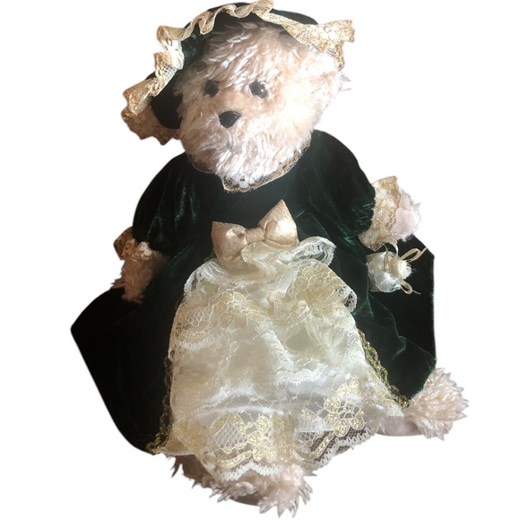 Victorian Style Holiday Teddy Bear - Picture 1 of 1